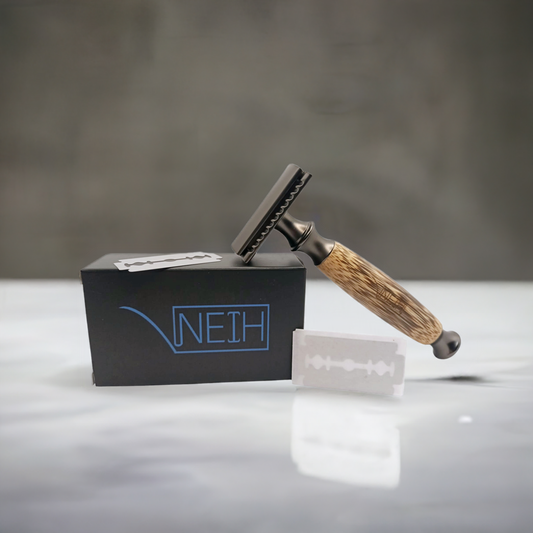 Rasierhobel Bambus + Rasierklingen als Bundle